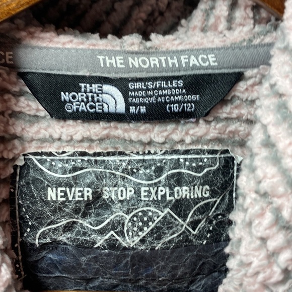 The north face pink and gray full zip hood jacket size medium - Picture 3 of 3